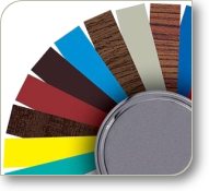 colour-patterns of timber-aluminium windows